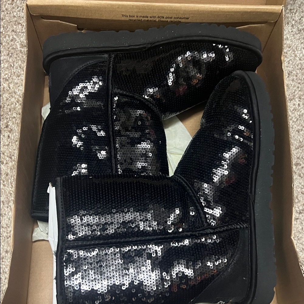 Ugg Black Sequin Boots